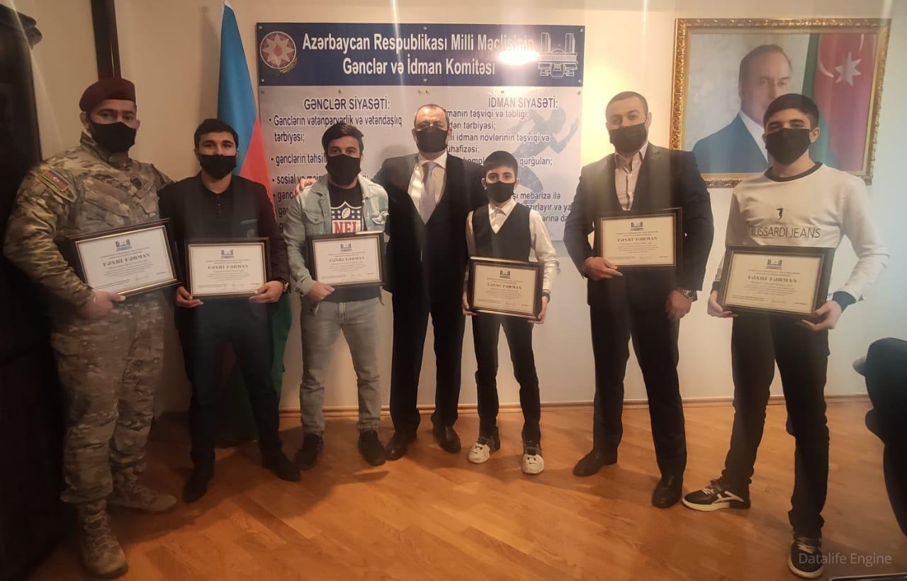 Milli Məclisin Gənclər və idman komitəsində Vətən müharibəsinin iştirakçısı olan gənclərlə görüş keçirilib