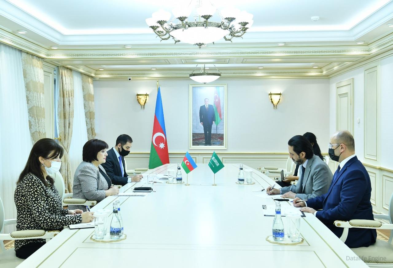 Milli Məclisin Sədri Sahibə Qafarova Səudiyyə Ərəbistanı Krallığının ölkəmizdəki səfiri ilə görüşüb
