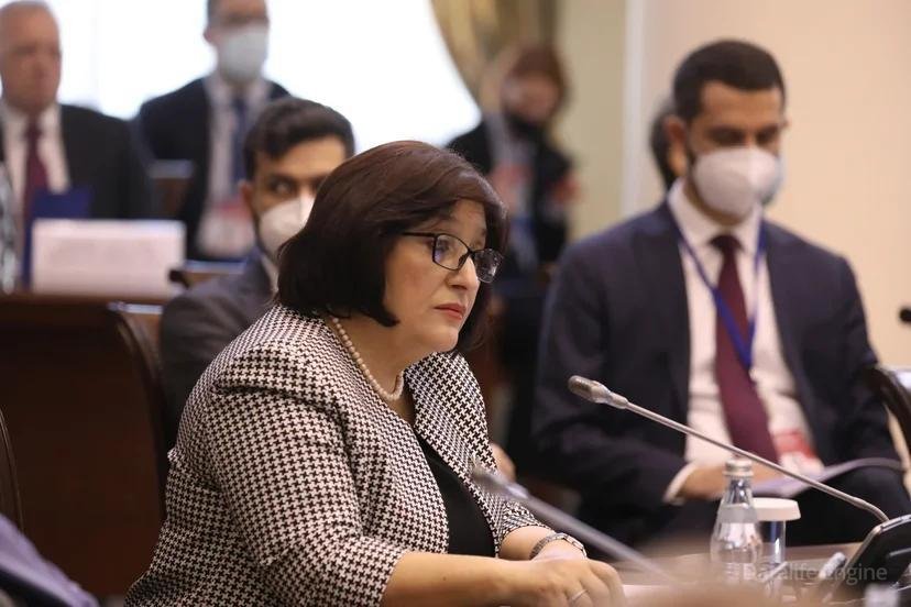 Milli Məclisin Sədri Sahibə Qafarova Sankt-Peterburqda  Beynəlxalq konfransda çıxış edib