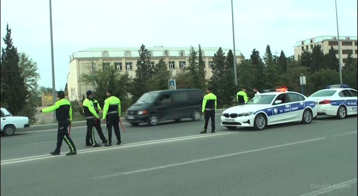 Gəncə yol polisi avtoxuliqanlıq edənlərə qarşı reyd keçirib