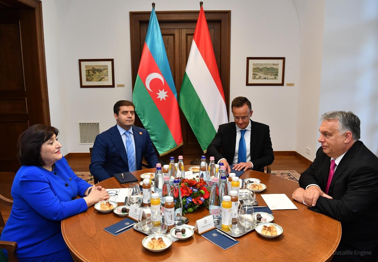 Milli Məclisin Sədri Sahibə Qafarova Macarıstanın Baş naziri Viktor Orbanla görüşüb