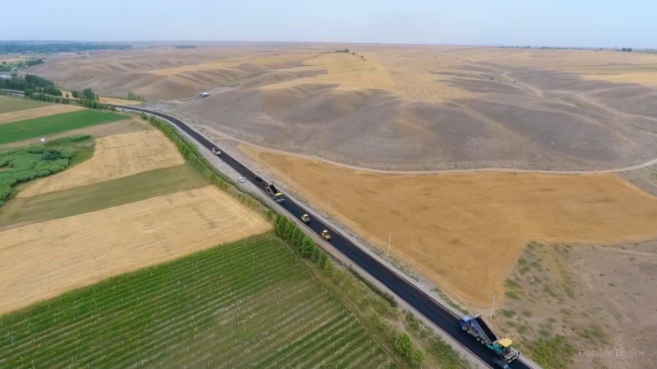 Zəfər Yolunun asfaltlanması işlərinə başlanılıb (FOTO)