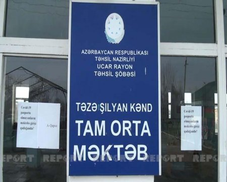 Ucarda məktəbin tavanı dərs zamanı uçub Ucarda məktəbin tavanı dərs zamanı uçub