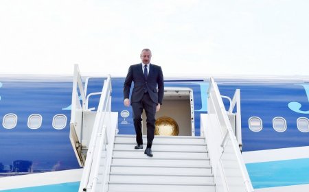 Prezident İlham Əliyev Türkiyəyə işgüzar səfərə yola düşüb