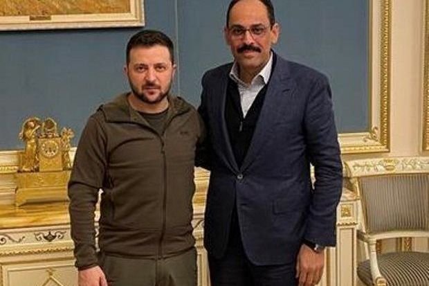 Ərdoğanın sözçüsü Zelenski ilə görüşdü - FOTO