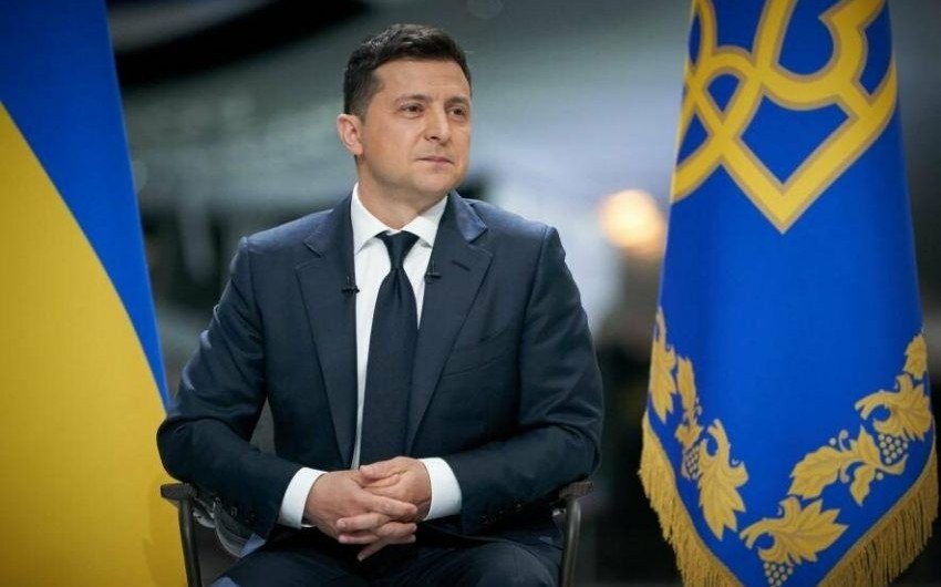 Zelenski Tallin Gerbi ilə təltif edilib Zelenski Tallin Gerbi ilə təltif edilib