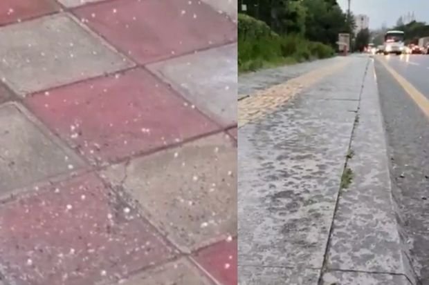 Bakıya dolu yağıb