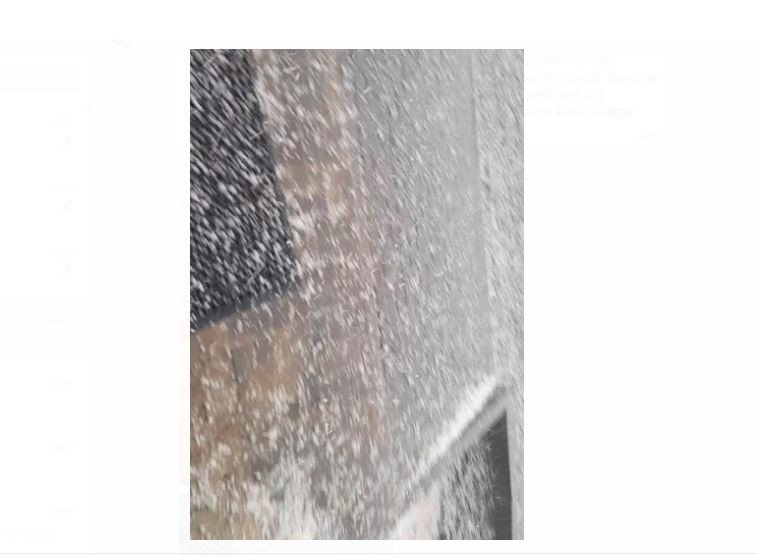 Qərb bölgəsinə dolu yağdı -FOTO