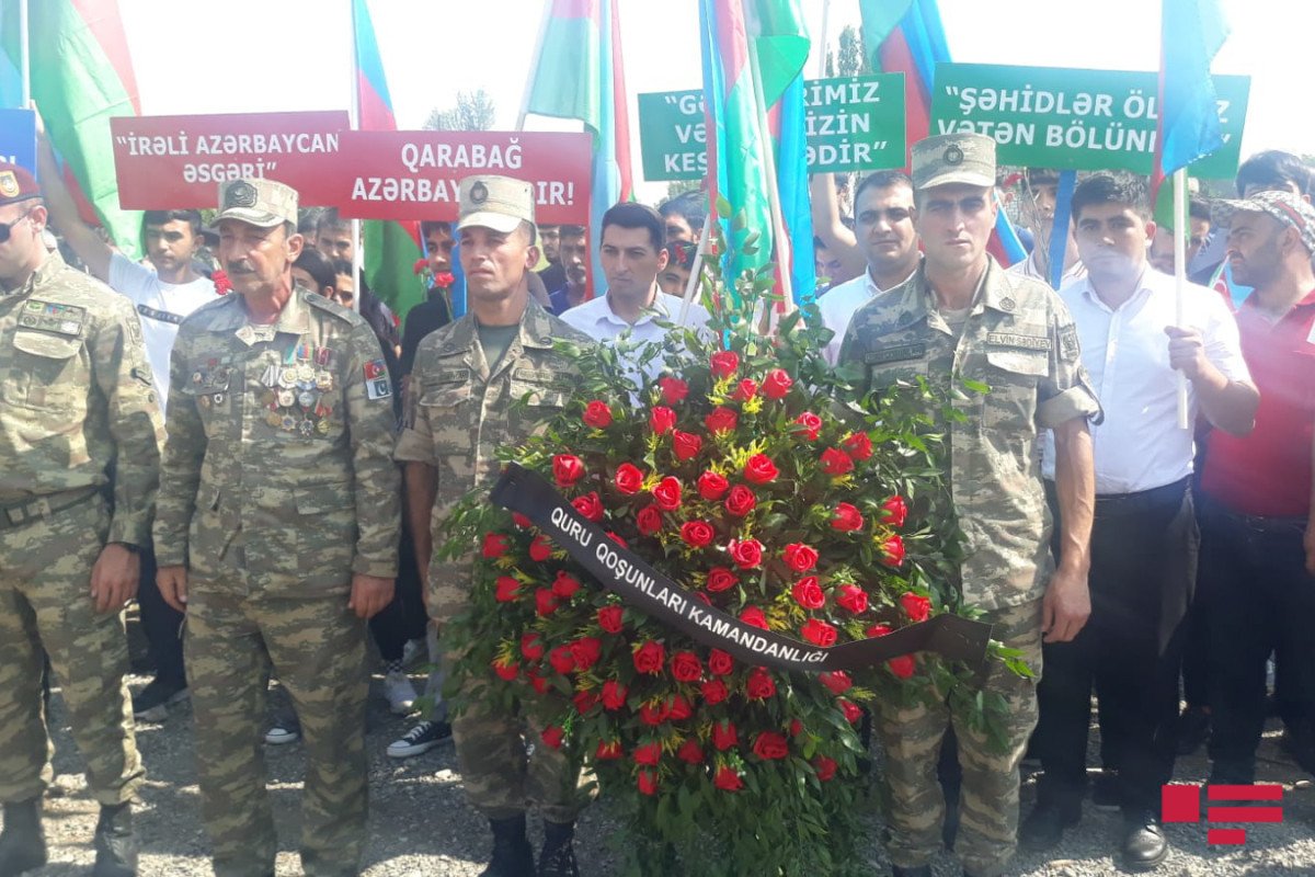Laçında şəhid olan hərbçilərimiz dəfn edildi - FOTO