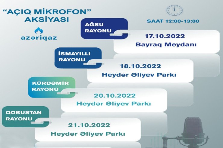 "Azəriqaz"ın "Açıq mikrofon" aksiyaları davam edir
