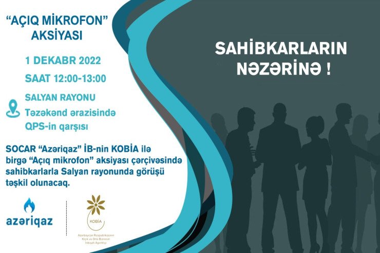"Azəriqaz" rəsmiləri Salyanda sahibkarlarla görüşəcək