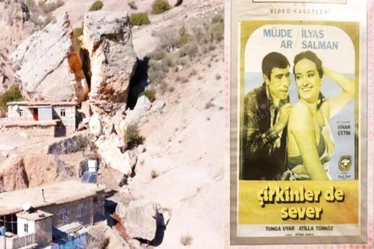 “Yeşil çam” filmindəki məşhur qaya zəlzələdə ikiyə bölündü