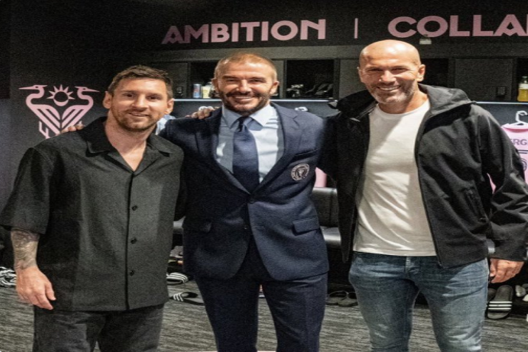 Zidan Messi və Bekhemlə şəkil çəkdirdi Zidan Messi və Bekhemlə şəkil çəkdirdi