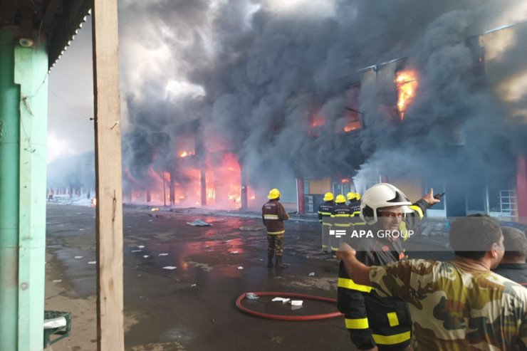 Masallıda bazar yanır, xəsarət alanlar var