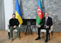 Prezident Davosda Zelenski ilə görüşüb